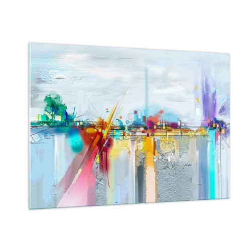 Tablou pe sticlă - Pod de bucurie peste râul vieții - 100x70 cm