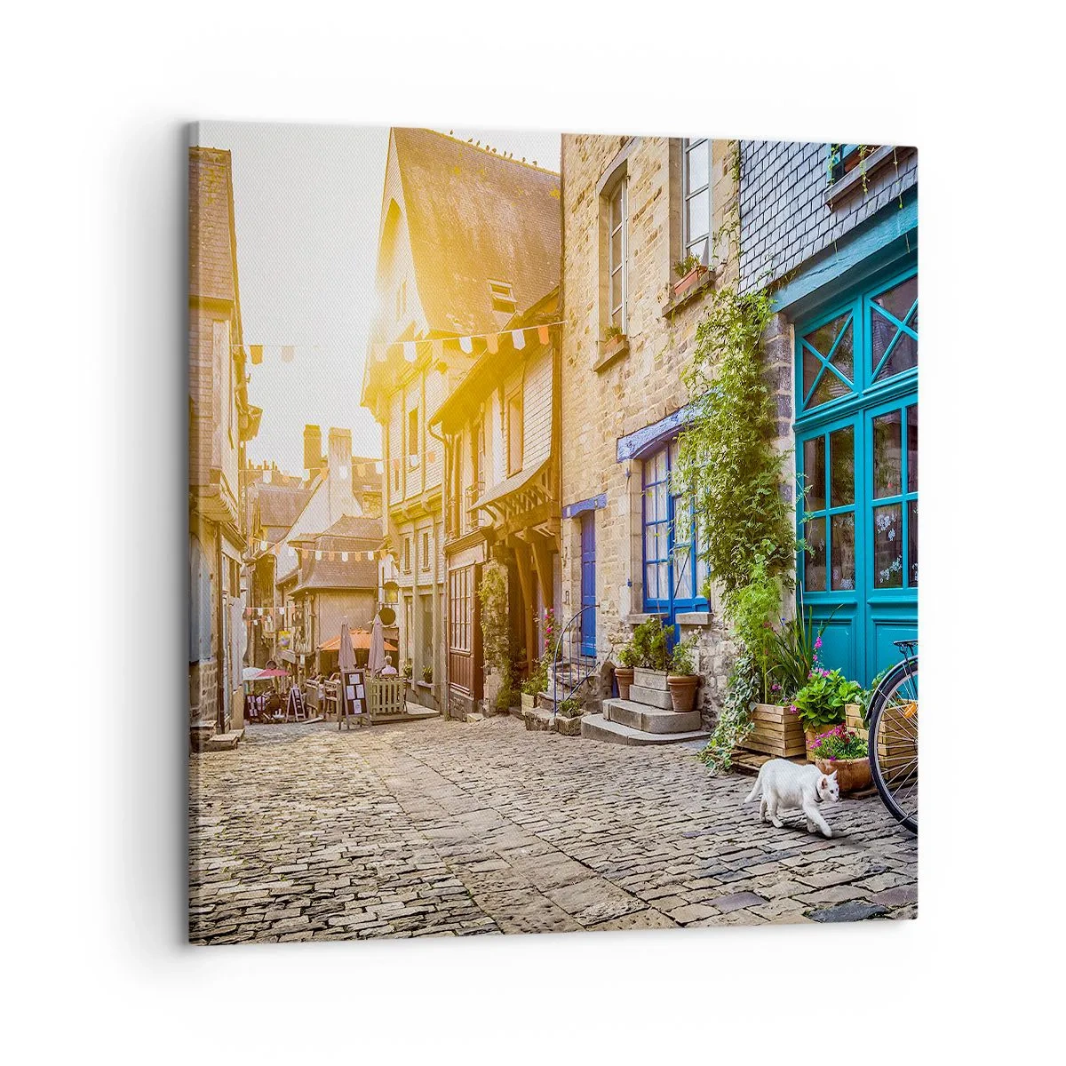 Tablou pe pânză - Fantoma albă a orașului - 60x60 cm