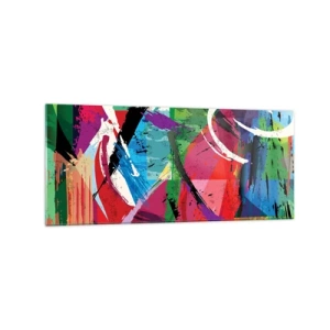 Tablou pe sticlă - Rapid, vioi și plin de viață - 120x50 cm