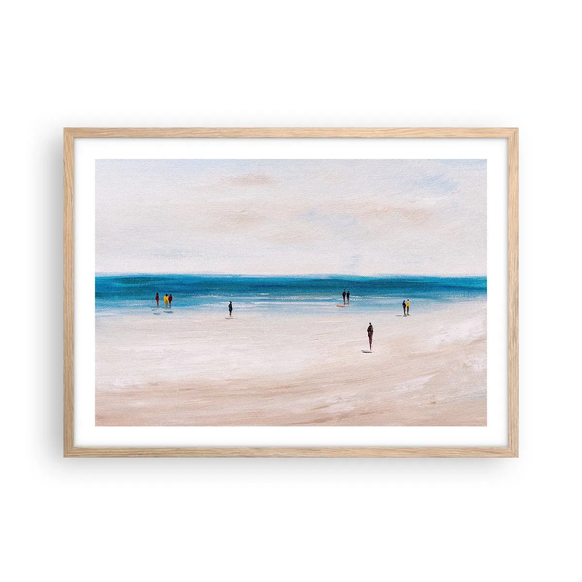 Poster în ramă de stejar deschis - Nevoia naturală - 70x50 cm