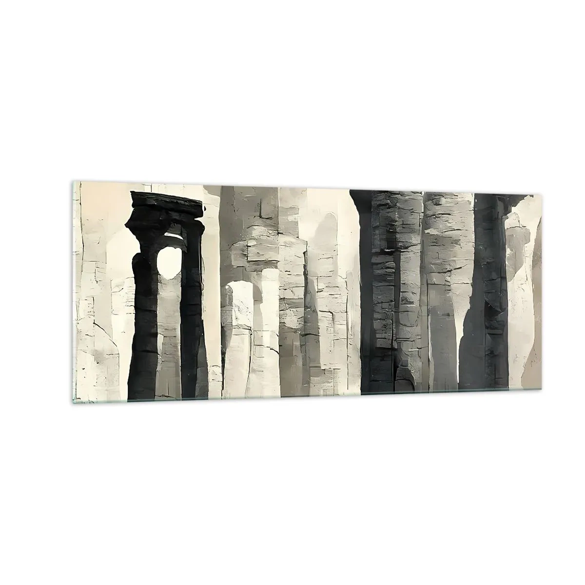 Tablou pe sticlă - Măreția antichității - 100x40 cm