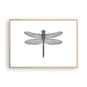 Poster în ramă de stejar deschis - Precizia naturii - 100x70 cm