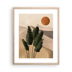 Poster în ramă de stejar deschis - Triumful vieții - 40x50 cm