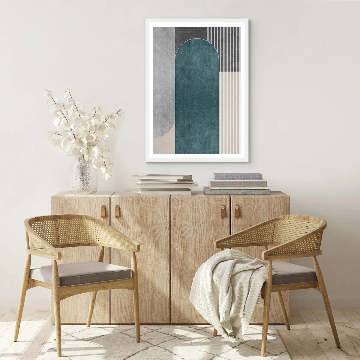 Poster în ramă albă - Compoziție de nivel - 61x91 cm