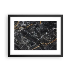 Poster în ramă neagră - Viața interioară a unei pietre - 40x30 cm