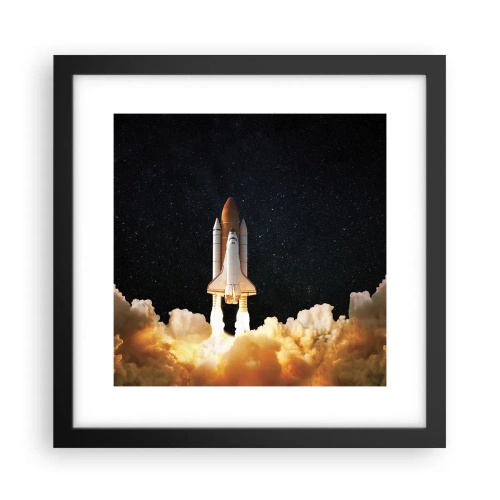 Poster în ramă neagră - Ad astra! - 30x30 cm