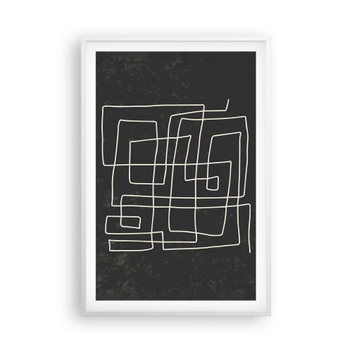 Poster în ramă albă - Nu atât de simplu - 61x91 cm