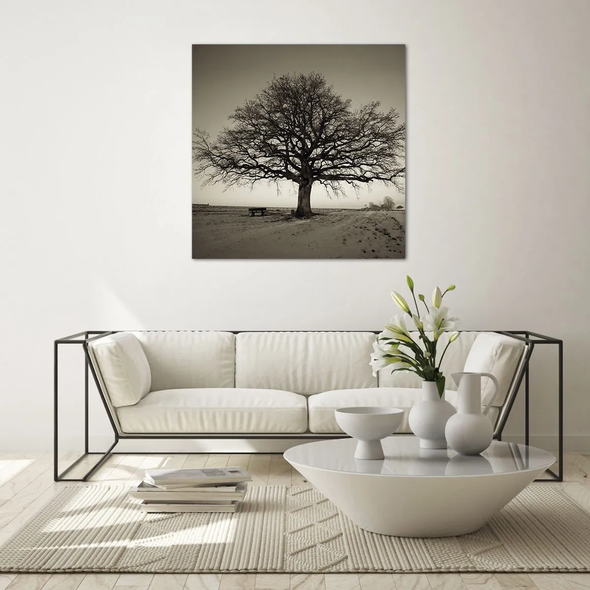 Tablou pe sticlă - De aici până în veșnicie - 70x70 cm