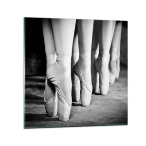 Tablou pe sticlă - Împreună, elegant - 40x40 cm