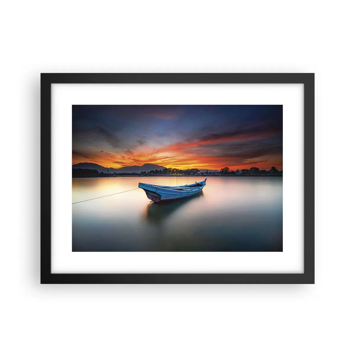 Poster în ramă neagră - O noapte bună înainte - 40x30 cm