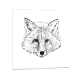 Tablou pe sticlă - Oare acești ochi pot minți? - 30x30 cm