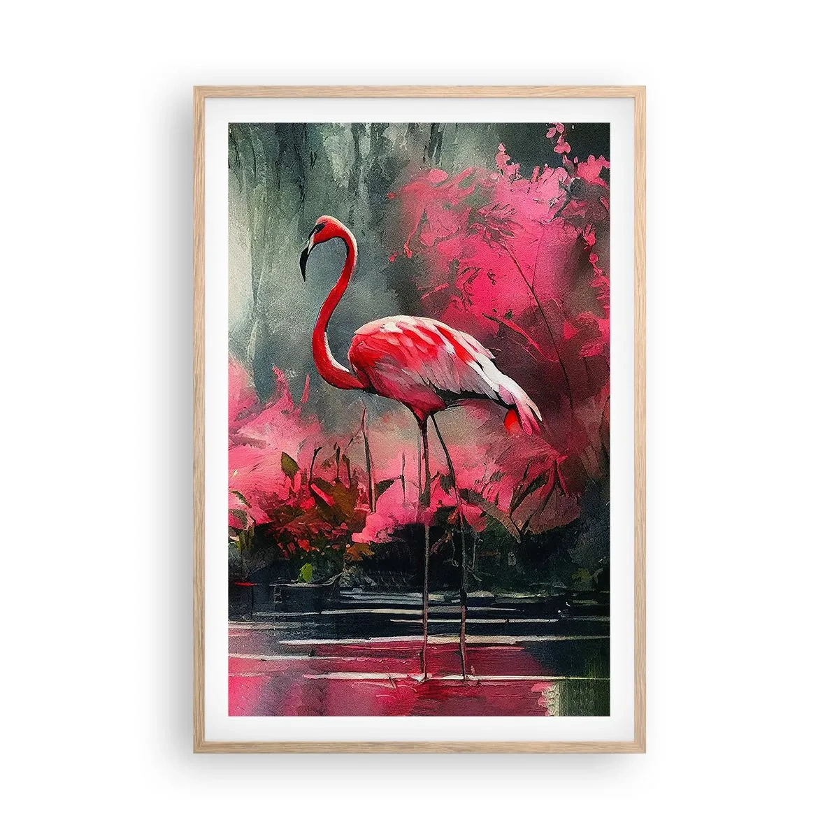 Poster în ramă de stejar deschis - O lecție de farmec natural - 61x91 cm