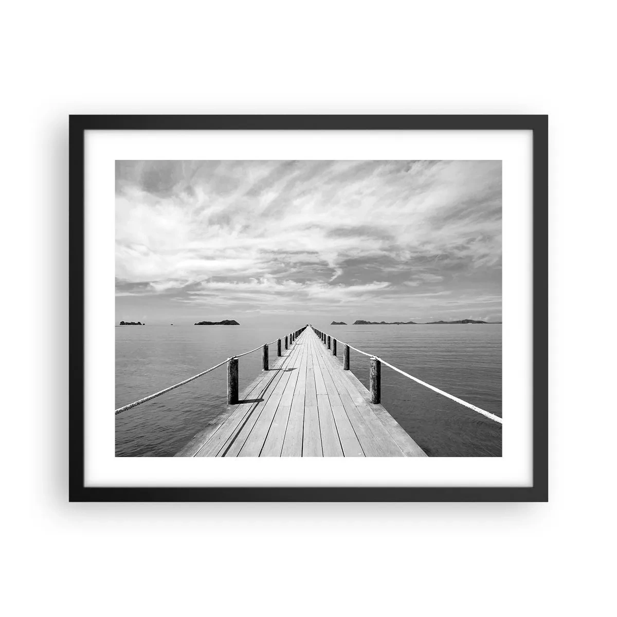 Poster în ramă neagră - Ce zici de o călătorie... - 50x40 cm