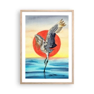 Poster în ramă de stejar deschis - E timpul să ne întoarcem - 50x70 cm