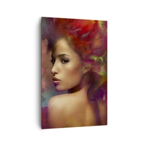 Tablou pe pânză - Mai frumoasă decât un curcubeu, delicată ca o ceață - 80x120 cm