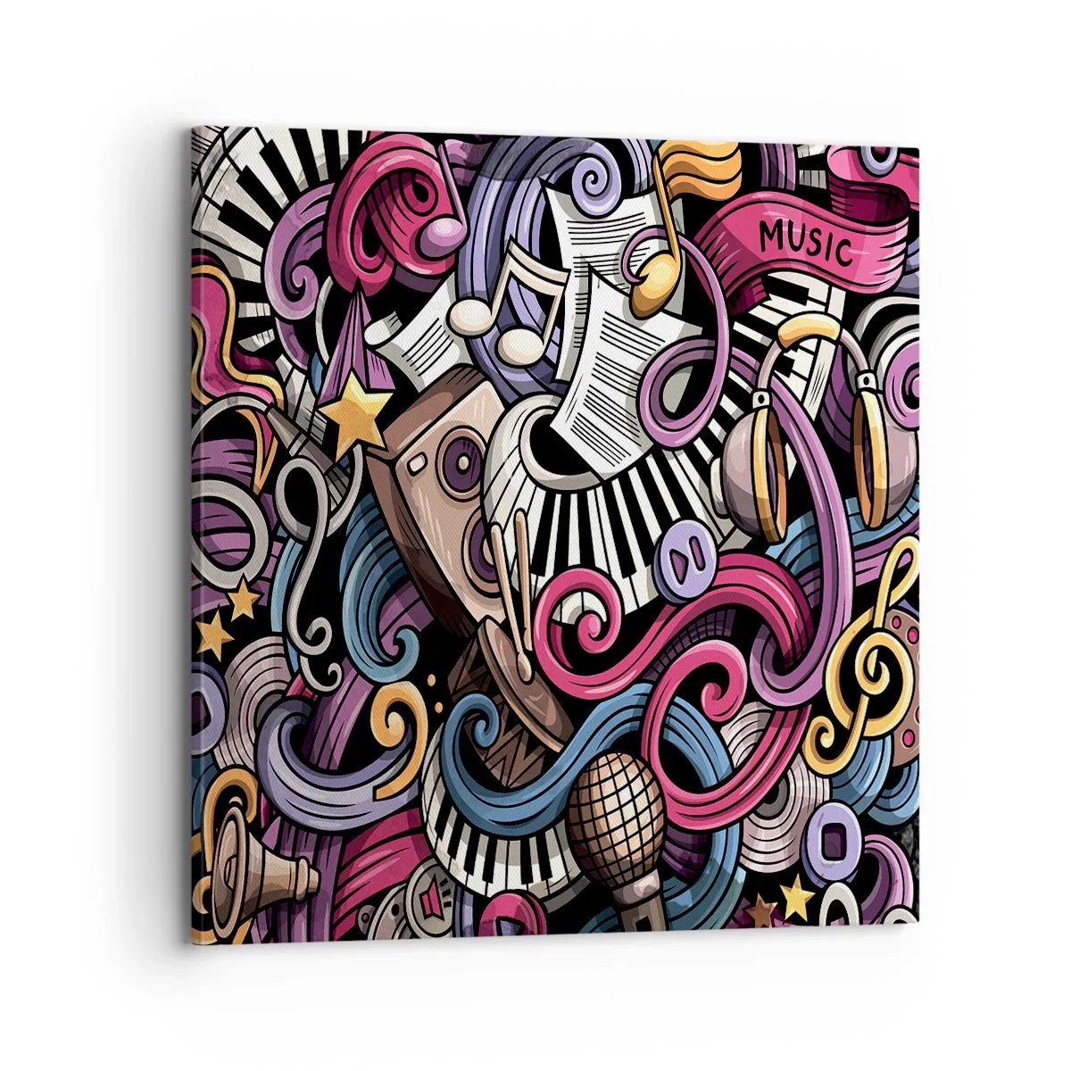 Tablou pe pânză - Melodie complicată - 70x70 cm