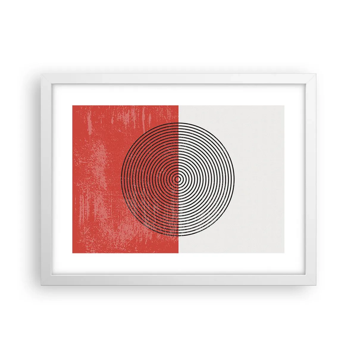 Poster în ramă albă - Direct la subiect - 40x30 cm