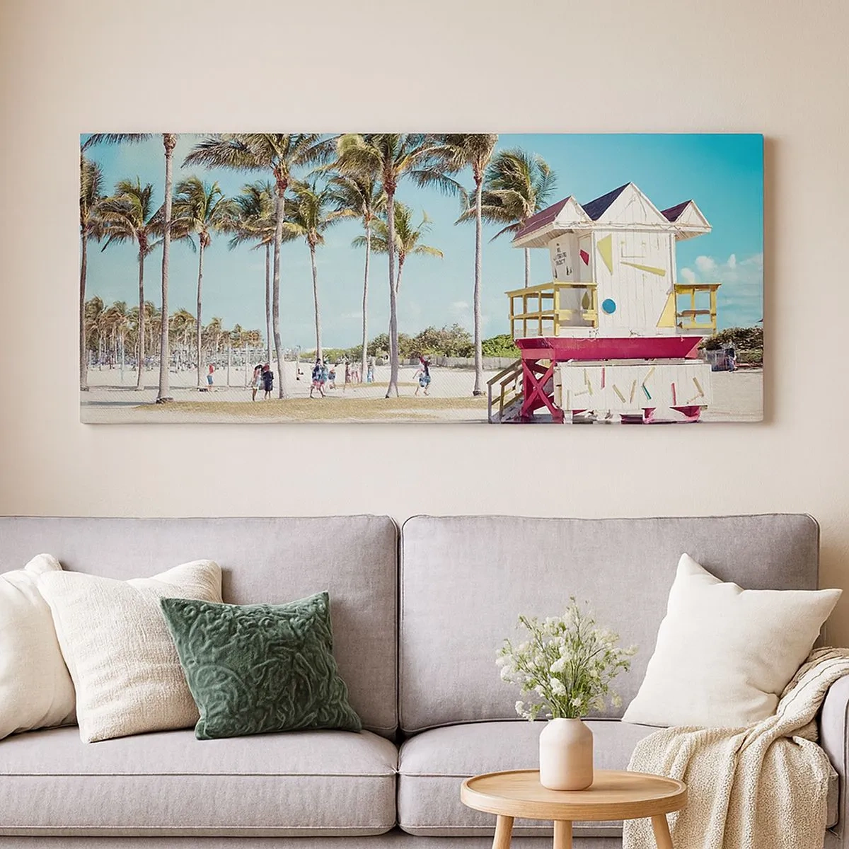 Tablou pe pânză - O zi frumoasă te așteaptă - 100x40 cm