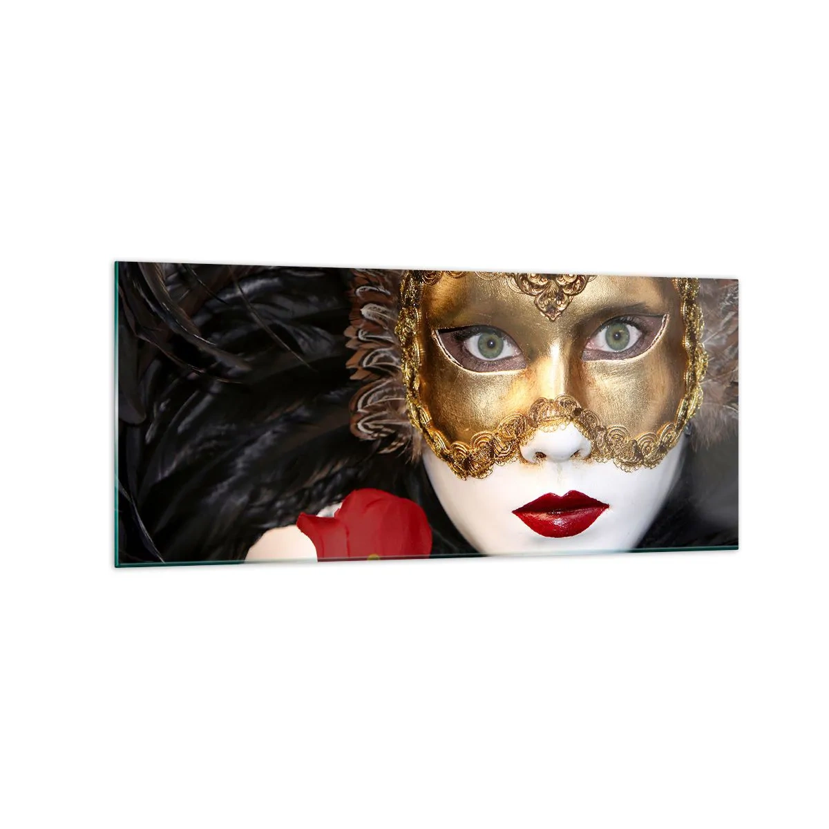 Tablou pe sticlă - Pentru că viața e un bal - 120x50 cm