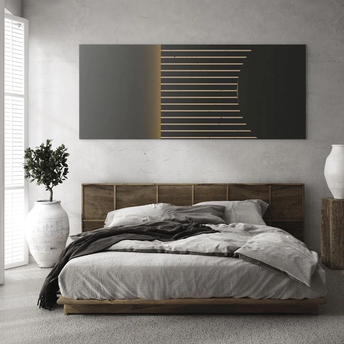 Tablou pe sticlă - Explorați întunericul - 120x50 cm