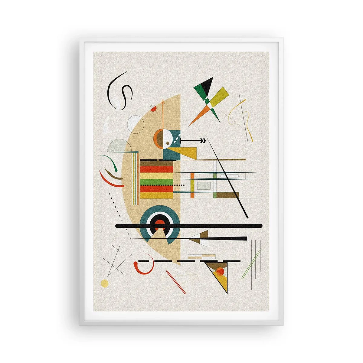 Poster în ramă albă - Și lumea râde - 70x100 cm