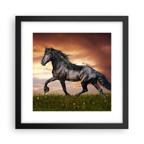 Poster în ramă neagră - Prințul negru - 30x30 cm