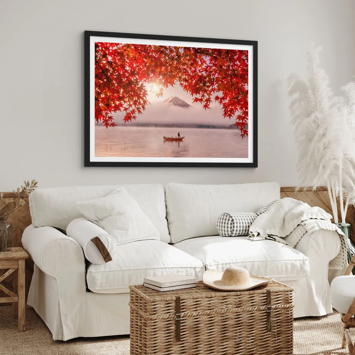 Poster în ramă neagră - În stil japonez - 70x50 cm