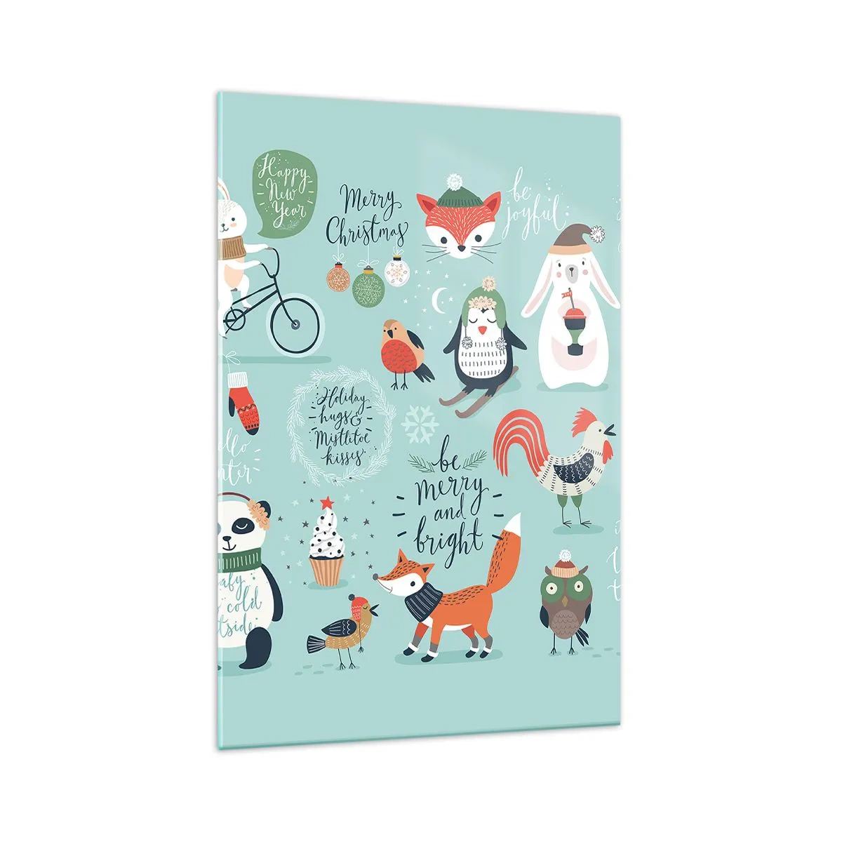 Tablou pe sticlă - Să nu se termine niciodată Crăciunul! - 70x100 cm