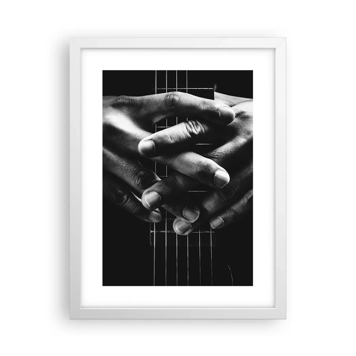 Poster în ramă albă - Rugăciunea artistului - 30x40 cm