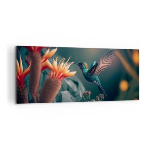 Tablou pe pânză - Viață cu adevărat colorată - 100x40 cm