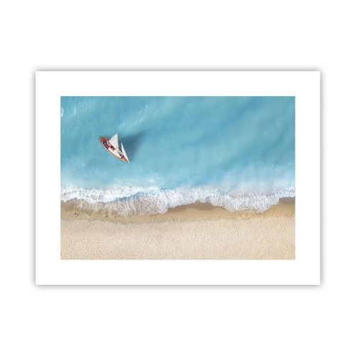 Poster - La frontieră dintre albastru și auriu - 40x30 cm