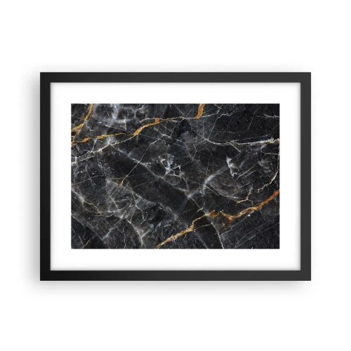 Poster în ramă neagră - Viața interioară a unei pietre - 40x30 cm