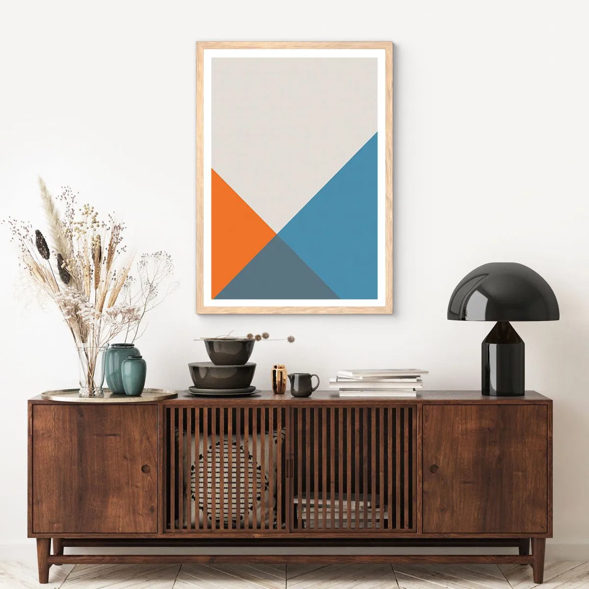 Poster în ramă de stejar deschis - La un unghi drept - 70x100 cm