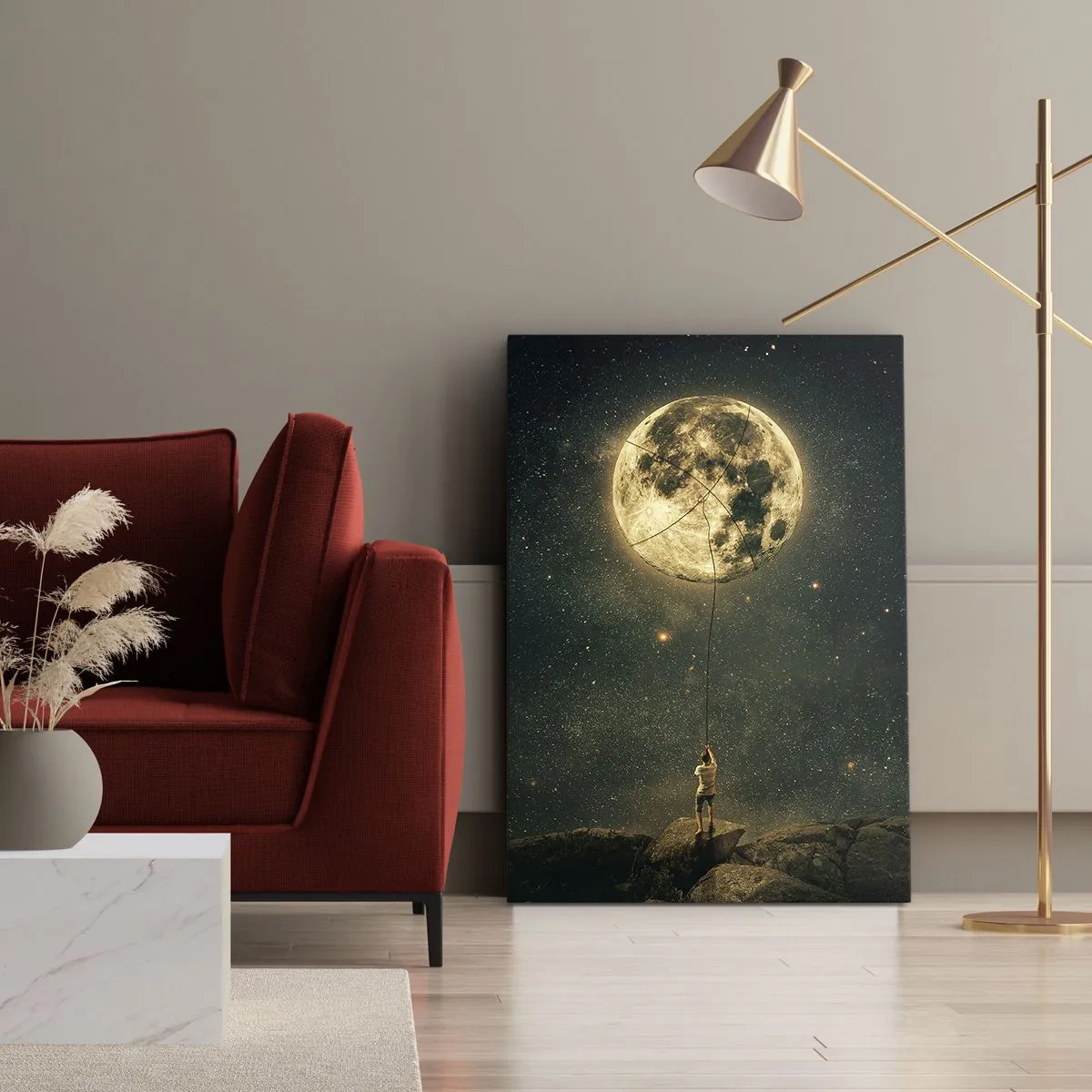 Tablou pe pânză - Cel care a furat Luna - 50x70 cm