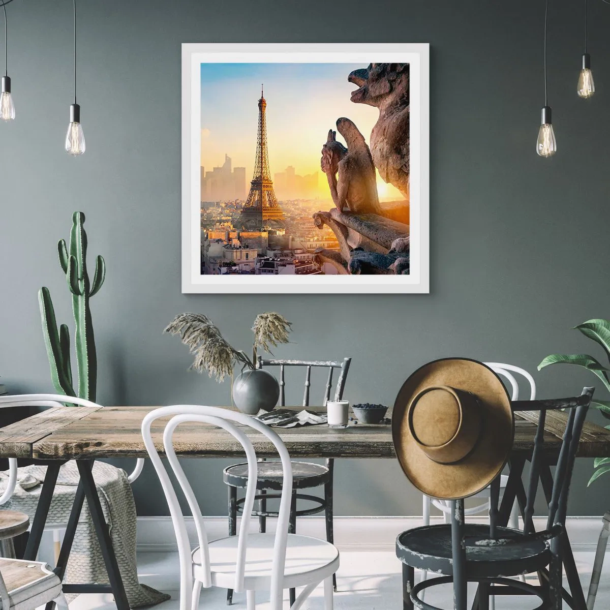 Poster în ramă albă - S-au schimbat multe... - 50x50 cm