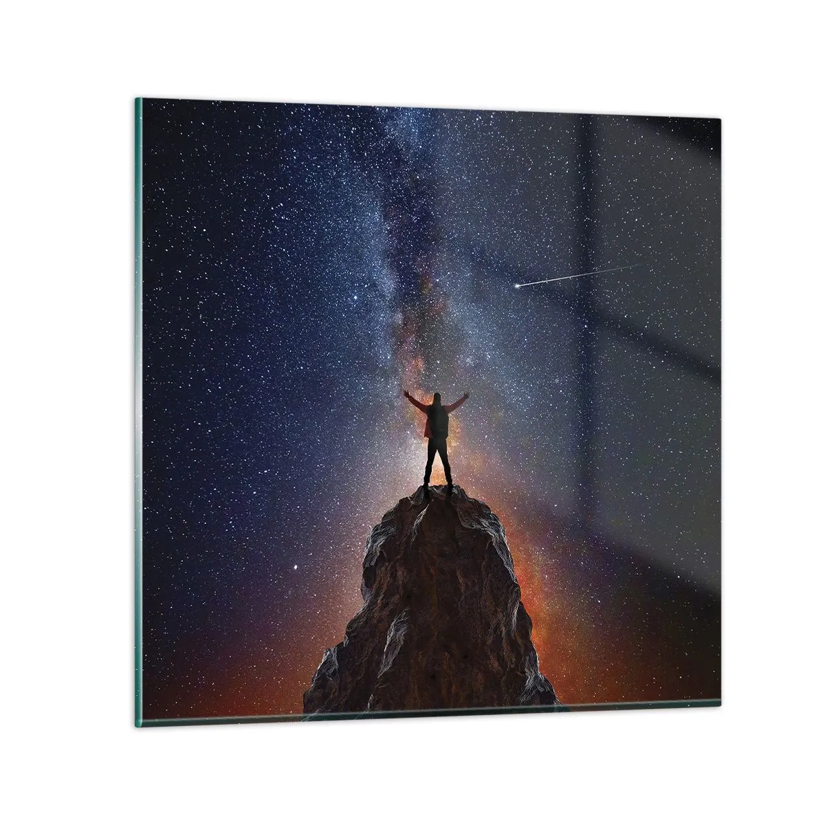 Tablou pe sticlă - Puterea este cu mine! - 30x30 cm