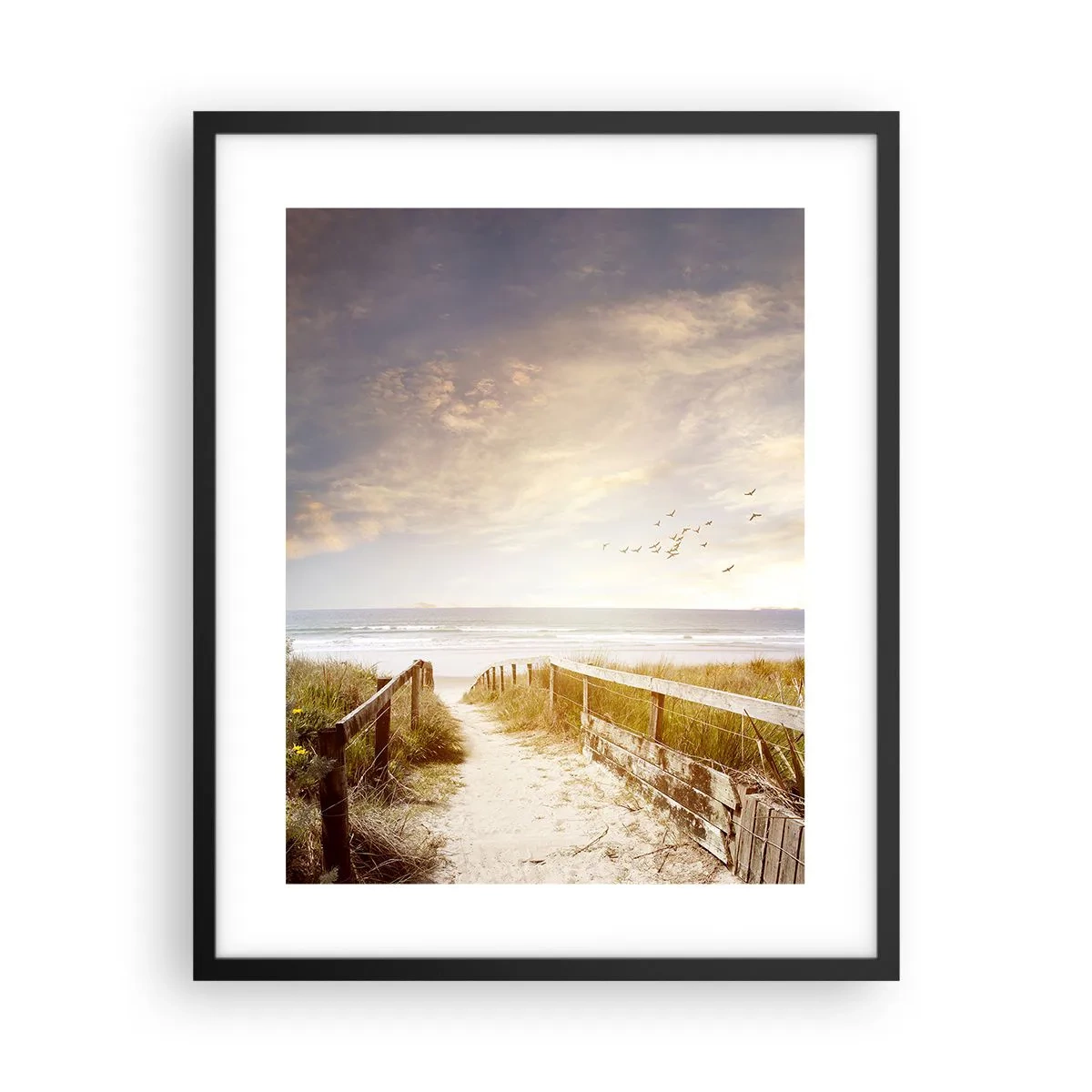 Poster în ramă neagră - Spațiu pentru liniște - 40x50 cm