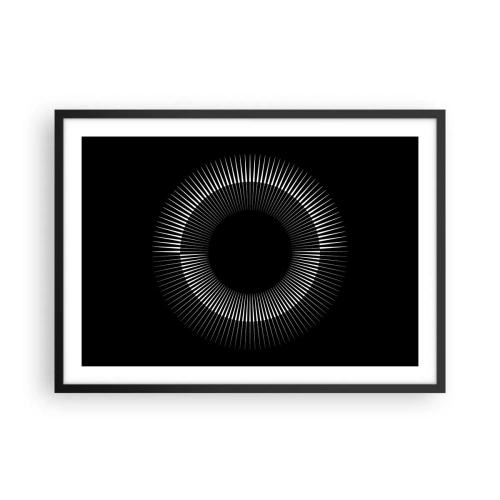 Poster în ramă neagră - Soarele Negru - 70x50 cm