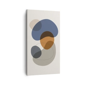 Tablou pe pânză - Picături de culoare - 45x80 cm