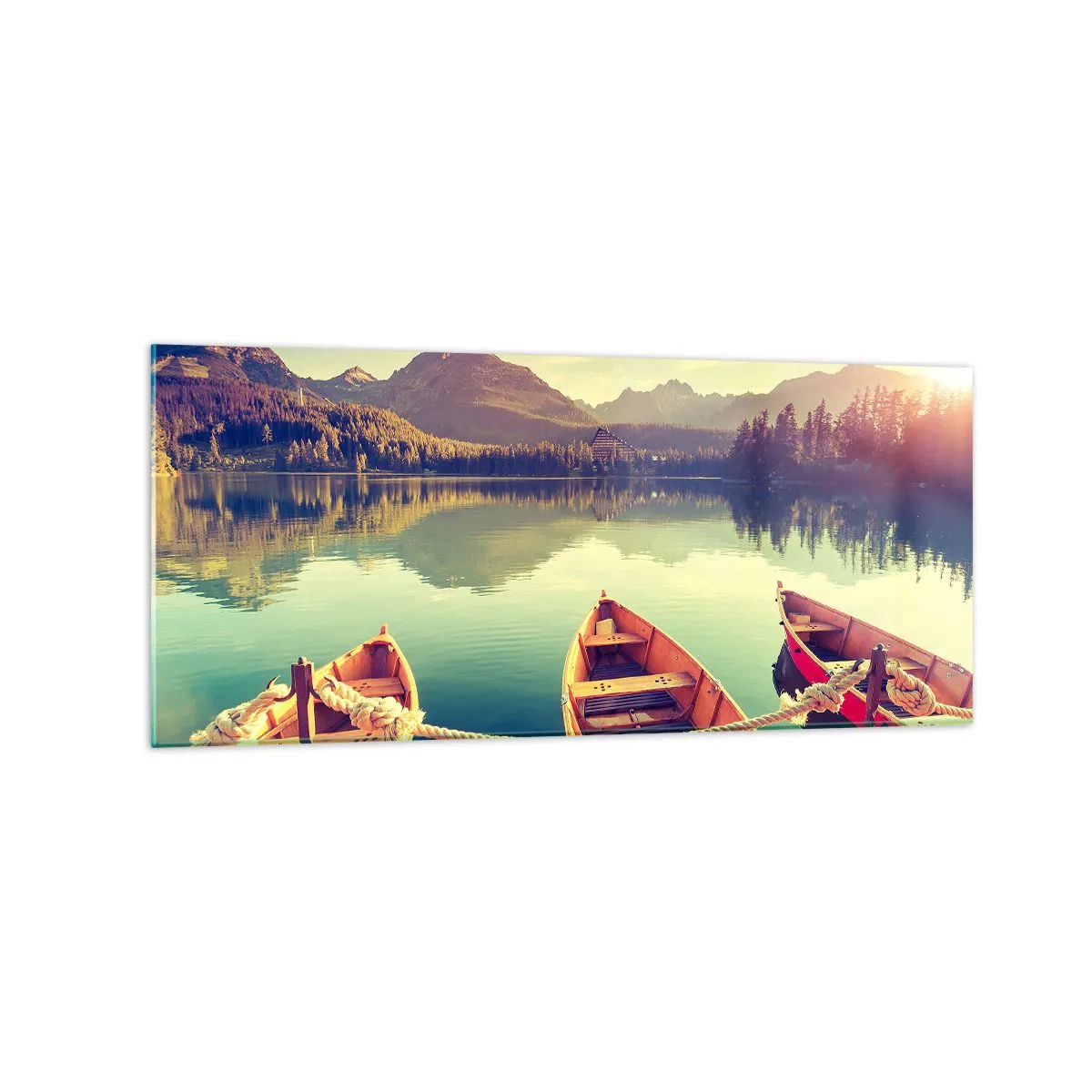 Tablou pe sticlă - Pentru a trăi după legile sale - 120x50 cm