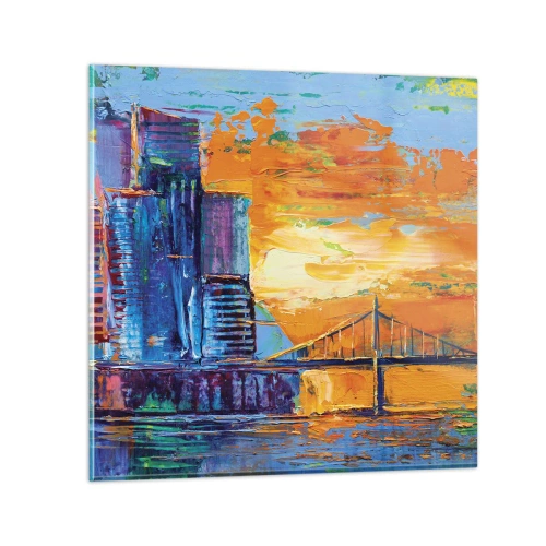 Tablou pe sticlă - Cultură și natură - 30x30 cm