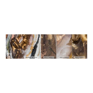 Mostră tapet Premium Canvas - Elementul pământ - Abstracția, Grafică, Bucată - 100x30 cm