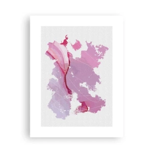 Poster - Harta unei lumi roz - 30x40 cm