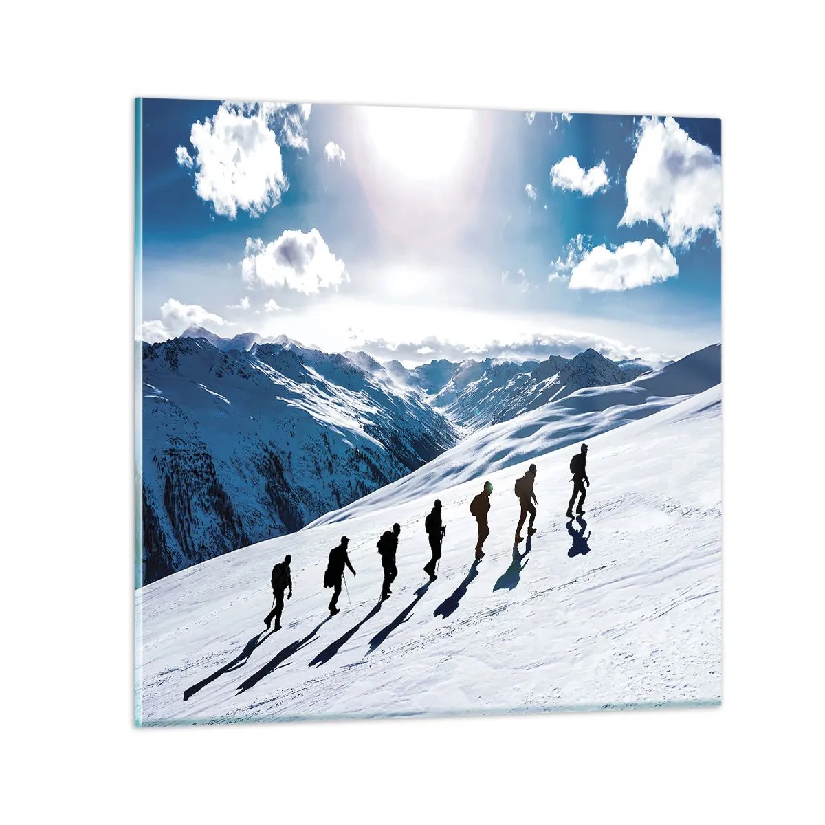 Tablou pe sticlă - Echipa câștigătoare - 30x30 cm