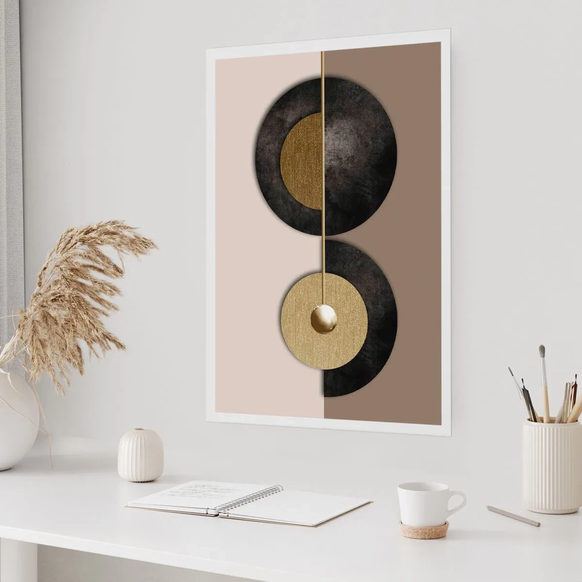 Poster - Variații în jurul unui cerc - 70x100 cm