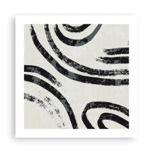 Poster - Pe jumătate oprit - 50x50 cm