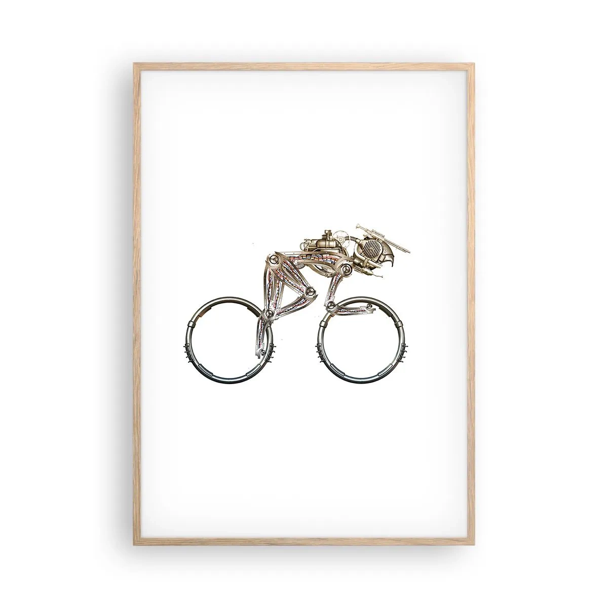 Poster în ramă de stejar deschis - O mașină grozavă - 70x100 cm