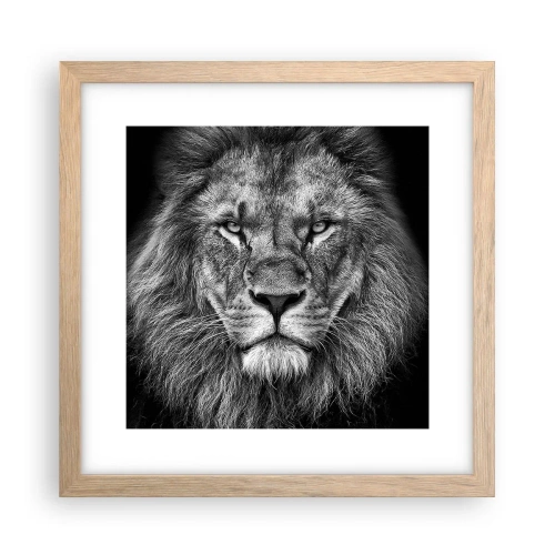 Poster în ramă de stejar deschis - În ținuta de încoronare - 30x30 cm