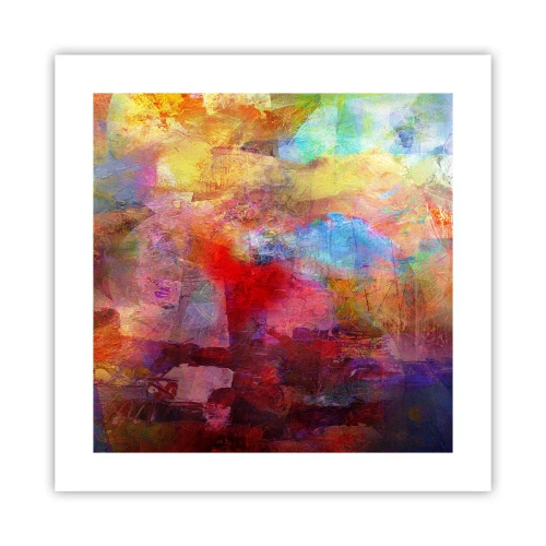 Poster - O privire în interiorul curcubeului - 40x40 cm