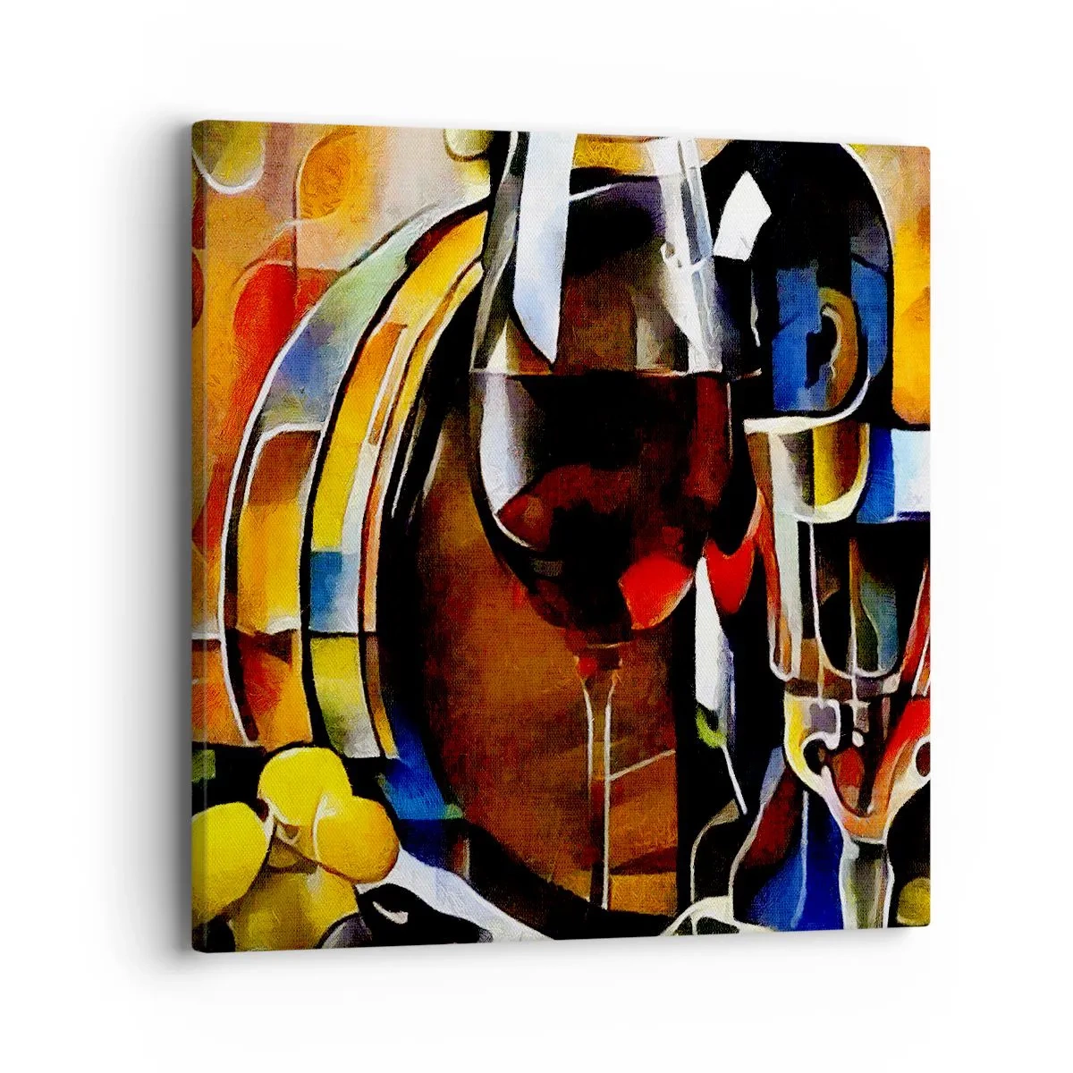 Tablou pe pânză - Și lumea devine mai colorată - 40x40 cm